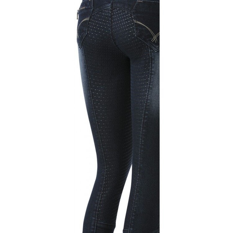 Equitheme Rijbroek Texas Jeans FullGrip Siliconen