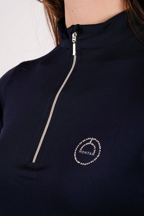 Montar Everly Polo Longsleeve Crystal Logo