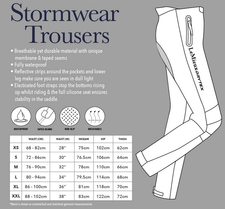 LeMieux DryTex Stormwear Waterdichte Rijbroek