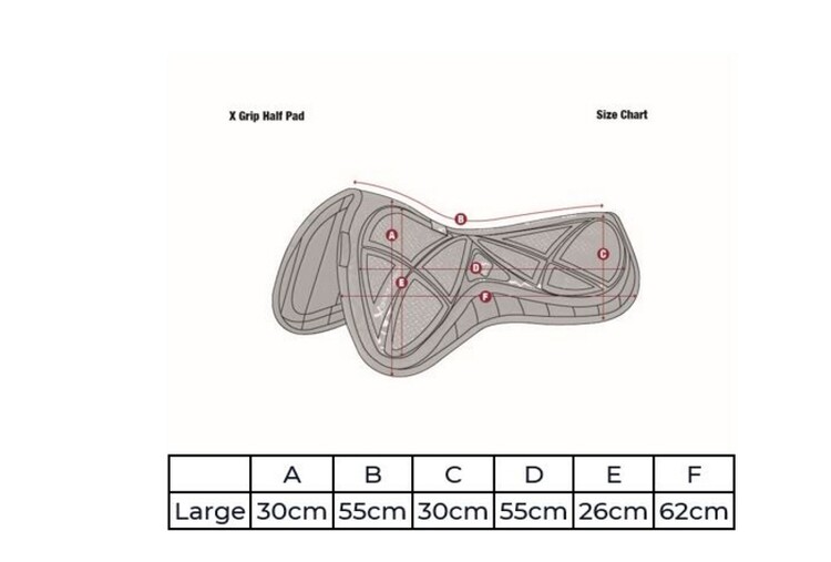 LeMieux X-Grip Silicone Half Pad