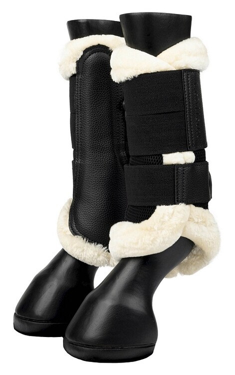 LeMieux Fleece Edge Mesh Brushing Boots