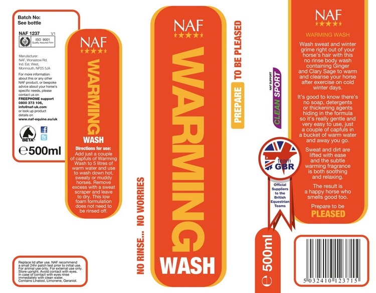 NAF Warming Wash 500ml