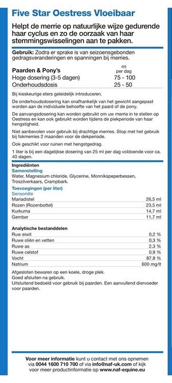NAF Oestress  Liquid 2L