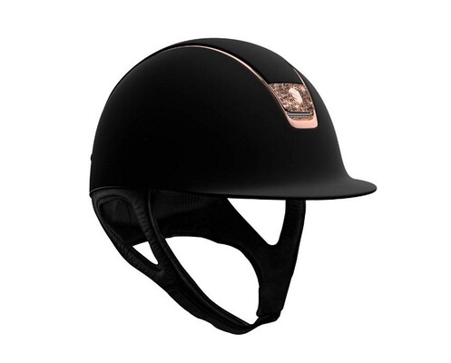 Samshield Shadowmatt Rosegold Crystal Fabric Blazon Safety Helmet