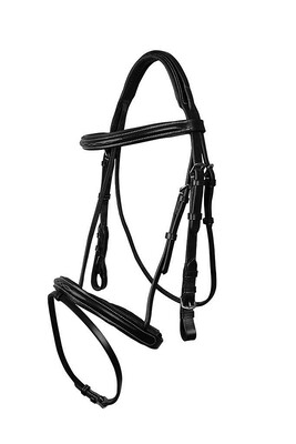 QHP Bridle Luxurious Stitched