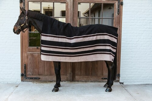 Kentucky Heavy Fleece Rug Square Stripes 210 x 200