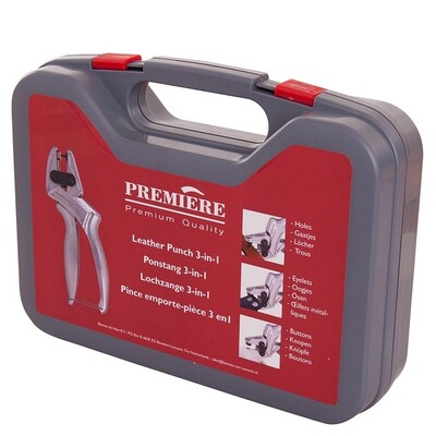 Premiere leather punch 3-in-1 in case