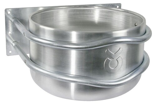 Kerbl Feed trough aluminium round