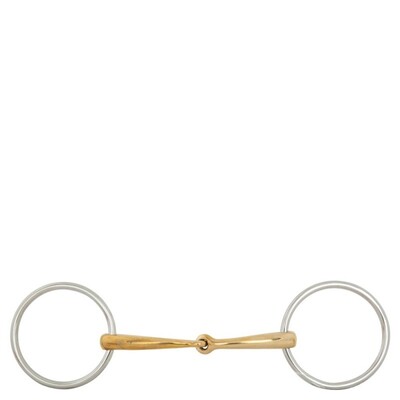 BR Single Jointed Loose Ring Snaffle Soft Contact 16 mm