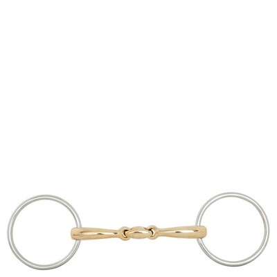 BR Double Jointed Loose Ring Snaffle Soft Contact 16 mm