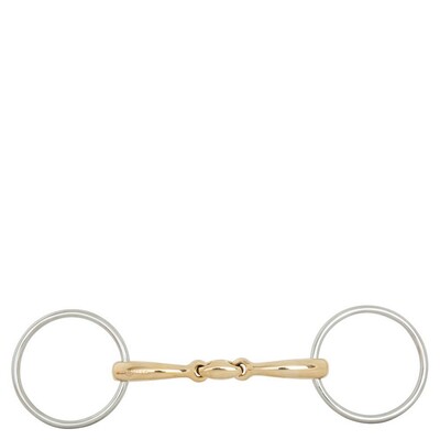 BR Double Jointed Loose Ring Snaffle Soft Contact 12 mm