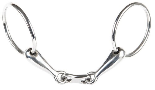 Harry's Horse Loose ring snaffle, french mouth with flat link, 20mm