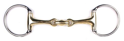 QHP Eggbutt bit double jointed German Silver