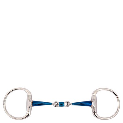 BR Double Jointed Eggbutt Snaffle Sweet Iron 14 mm