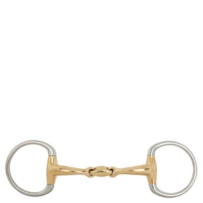 BR Double Jointed Eggbutt Snaffle Soft Contact 12 mm