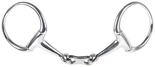 Harry's Horse Eggbut snaffle french mouth with flat link 13mm
