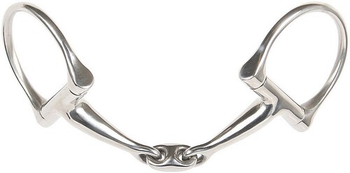 Harry Horse D-Ring snaffle, french mouth o-link 14mm