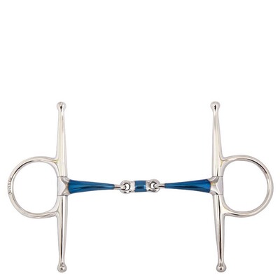BR Double Jointed Full Sheek Snaffle Sweet Iron 14 mm