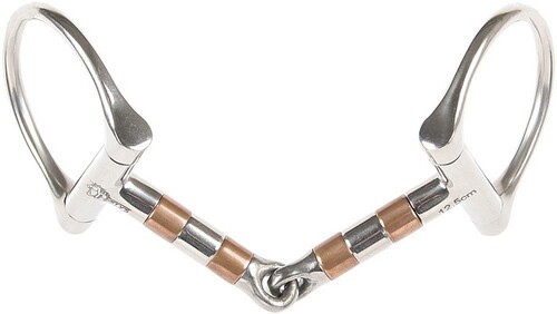 Harry's Horse D-Ring snaffle with copper rollers 13mm