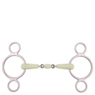 BR Double Jointed Three Ring Gag Apple Mouth 18 mm