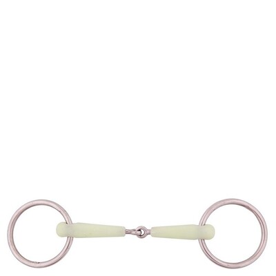 BR Single Jointed Loose Ring Snaffle Pony Apple Mouth 15 mm