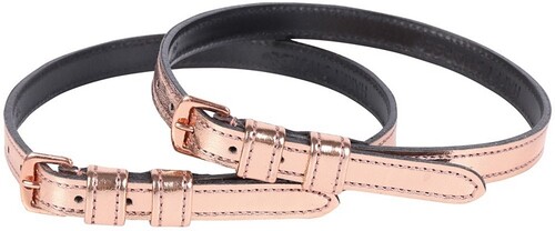 Harry's Horse Leather spur straps Rosegold