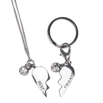 QHP Necklace and bridle charm set Friendship